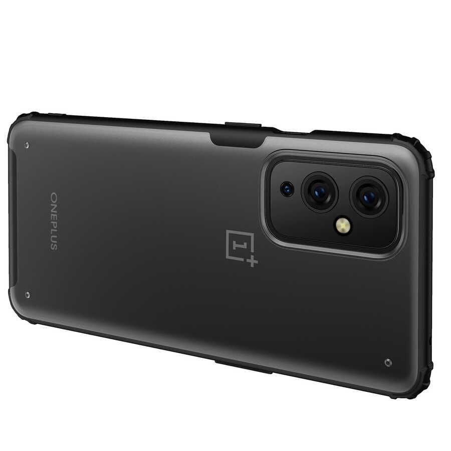 One Plus 9 Kılıf Köşe Korumalı Arkası Mat Buzlu Sert Kapak (VOLKS) Lacivert