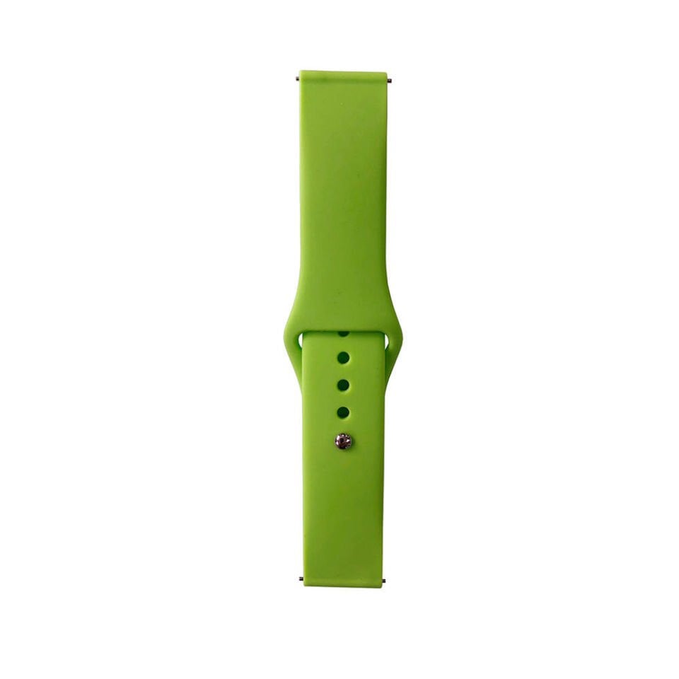 Samsung Galaxy Watch 46mm Band Serisi 22mm Silikon Kordon Strap Kayış (Klasik) Yeşil