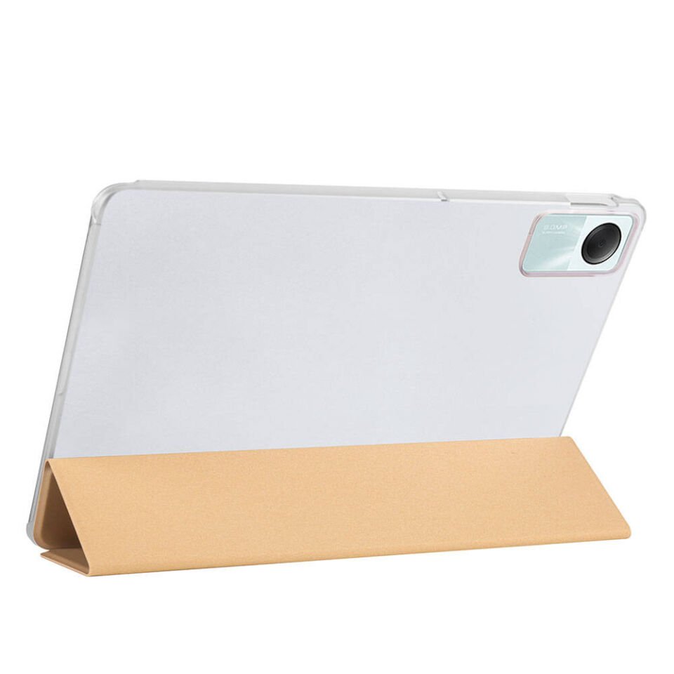 Xiaomi Redmi Pad SE 11'' Kılıf Arkası Silikon Pu Deri 360 Korumalı Tasarım (SC.) Siyah