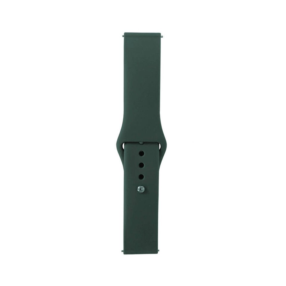 Samsung Galaxy Watch 46mm Band Serisi 22mm Silikon Kordon Strap Kayış (Klasik) Pine Yeşil