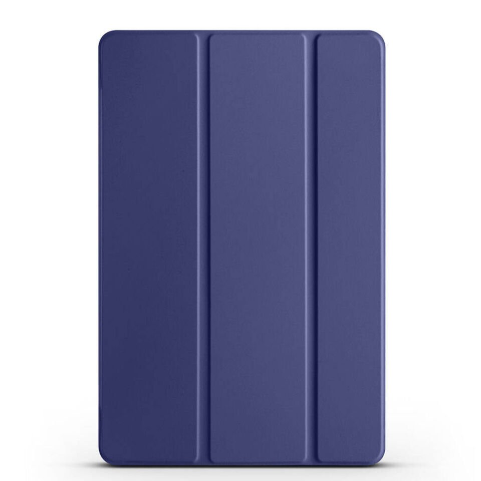 Xiaomi Redmi Pad SE 11'' Kılıf Arkası Silikon Pu Deri 360 Korumalı Tasarım (SC.) Lacivert