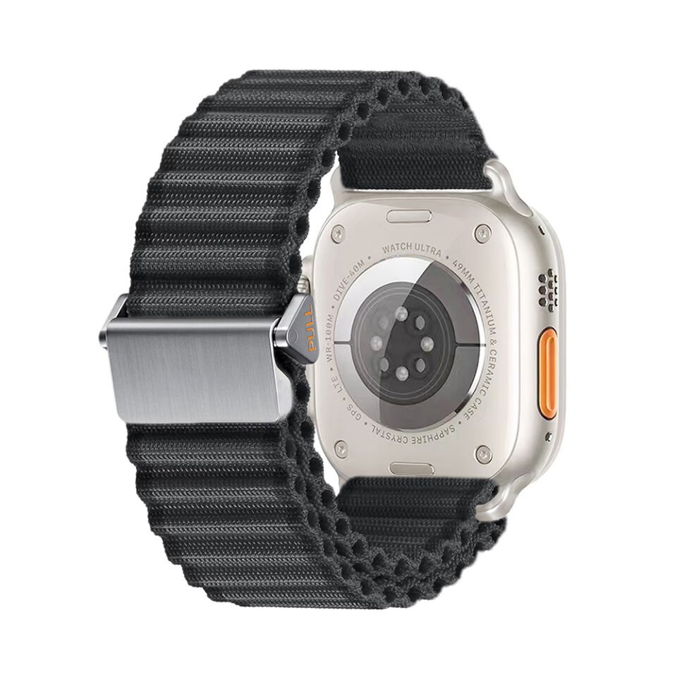 Apple Watch 42mm HEPTEKİLETİŞİM KRD-123 Naylon Kumaş Hasır Örgülü Kordon