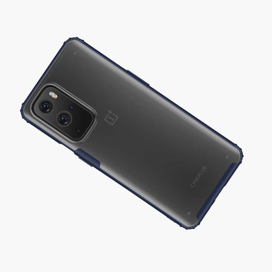 One Plus 9 Pro Kılıf Köşe Korumalı Arkası Mat Buzlu Sert Kapak (VOLKS) Kırmızı