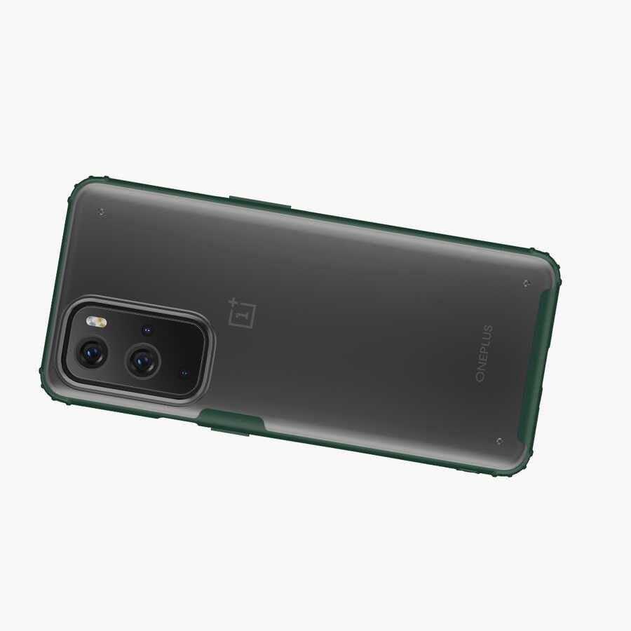 One Plus 9 Pro Kılıf Köşe Korumalı Arkası Mat Buzlu Sert Kapak (VOLKS) Kırmızı
