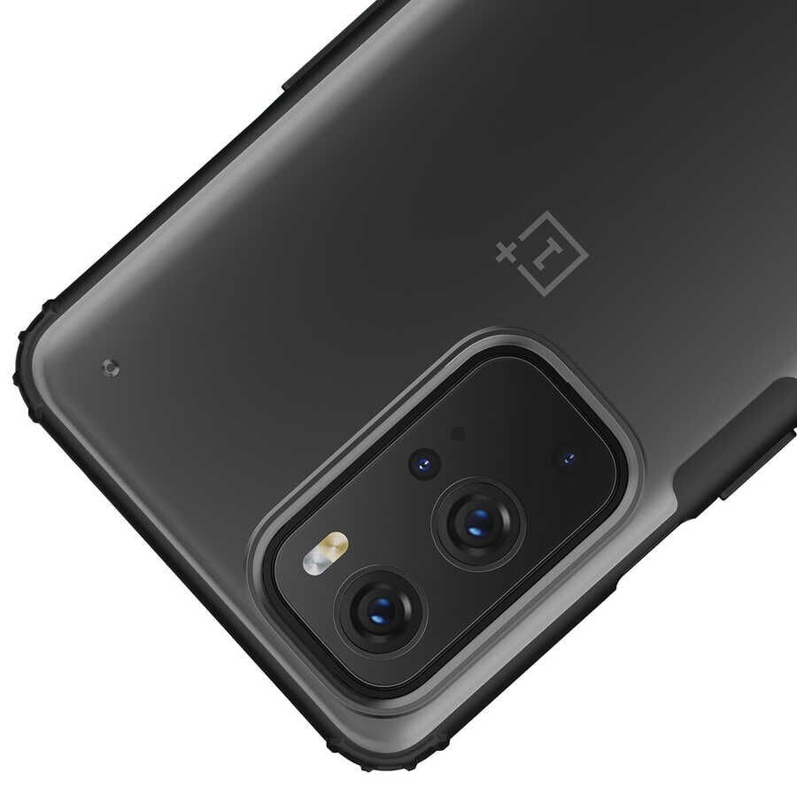 One Plus 9 Pro Kılıf Köşe Korumalı Arkası Mat Buzlu Sert Kapak (VOLKS) Kırmızı