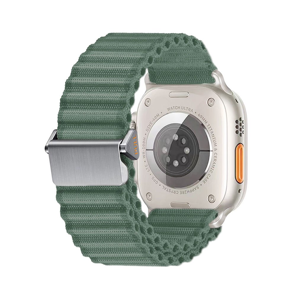 Apple Watch 44mm HEPTEKİLETİŞİM KRD-123 Naylon Kumaş Hasır Örgülü Kordon