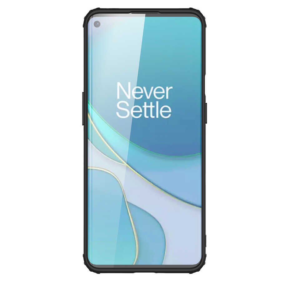 One Plus 9 Pro Kılıf Köşe Korumalı Arkası Mat Buzlu Sert Kapak (VOLKS) Lacivert