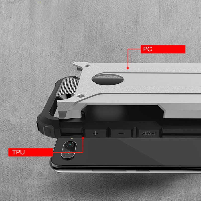 Xiaomi Mi 8 Lite Kılıf Armor Köşe Korumalı Çift Katman Tank Zırh Kapak (CRASH) Rose Gold