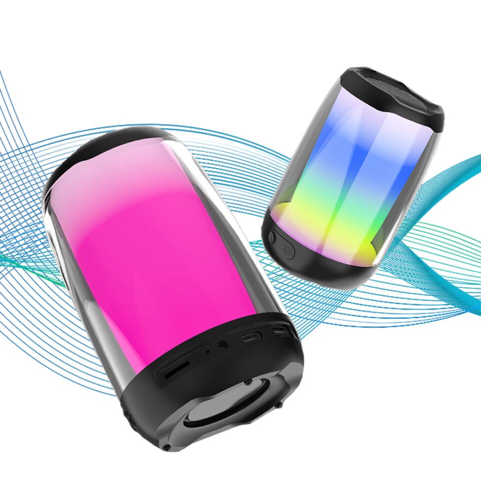 Bluetooth Hoparlör Speaker Ayarlanabilir RGB Işıklı (NBY8893A) Siyah
