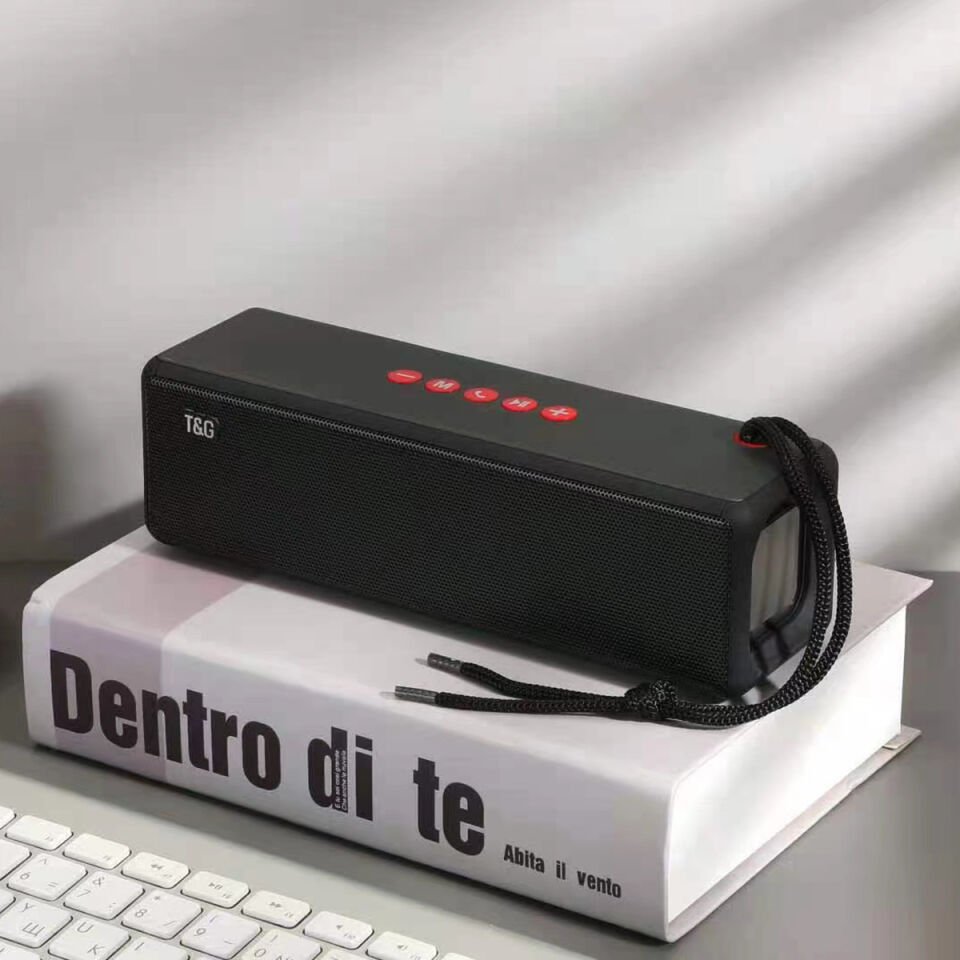 Bluetooth Hoparlör Speaker İp Aksesuarlı FM Radyo Özellikli AUX USB Kart Okuyucu Portlu (TG271) Siyah