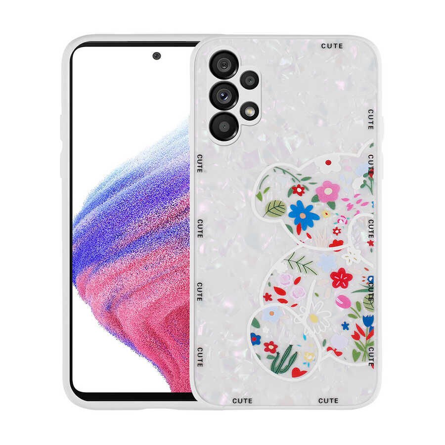 Samsung Galaxy A13 4G Kılıf Desenli Sert Silikon HEPTEKİLETİŞİM Mumila Kapak