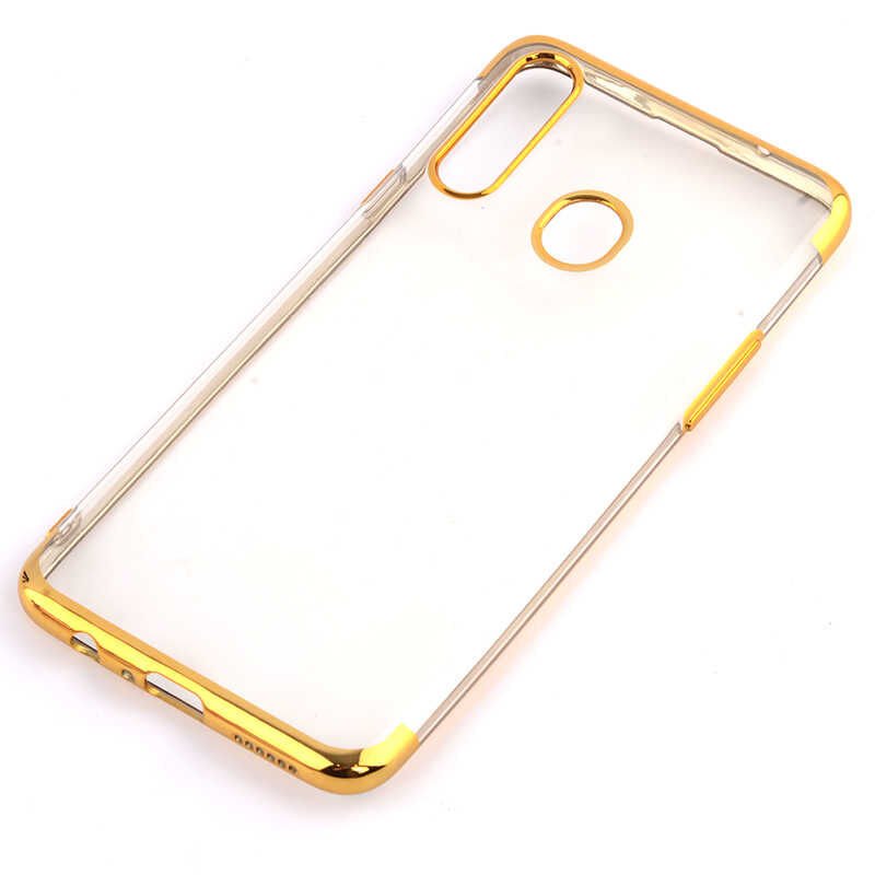 Samsung Galaxy A20S Kılıf HEPTEKİLETİŞİM Dört Köşeli Lazer Silikon Kapak