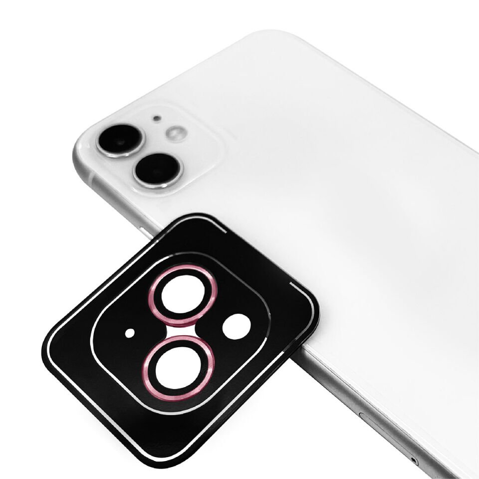 Apple iPhone 11 Safir Kamera Lens Koruyucu (KOLAY TAKMA APARATLI) CL-11 Rose Gold