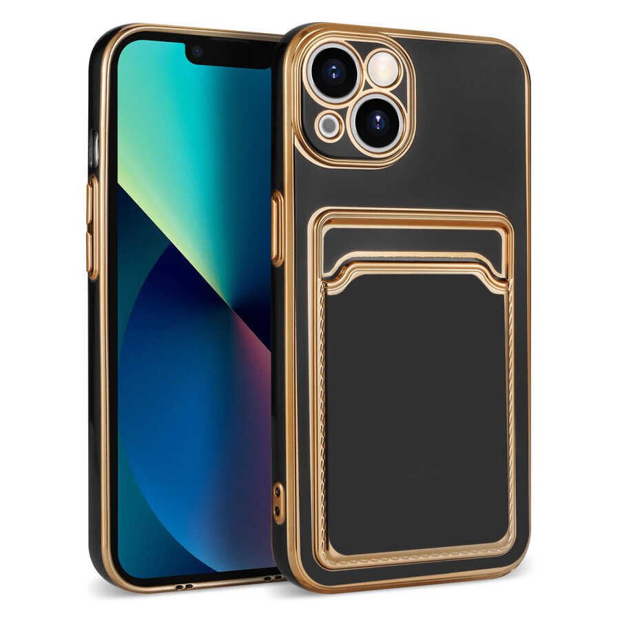 Apple iPhone 13 Kılıf HEPTEKİLETİŞİM Bark Kartlıklı Kapak