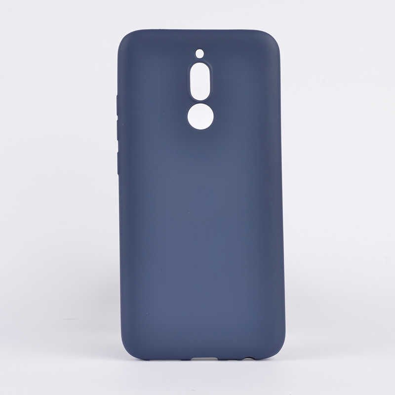 Xiaomi Redmi 8 Kılıf Yumuşak Dokulu Soft Esnek İnce Mat Renkli Silikon Kapak (PREMİER) Gold