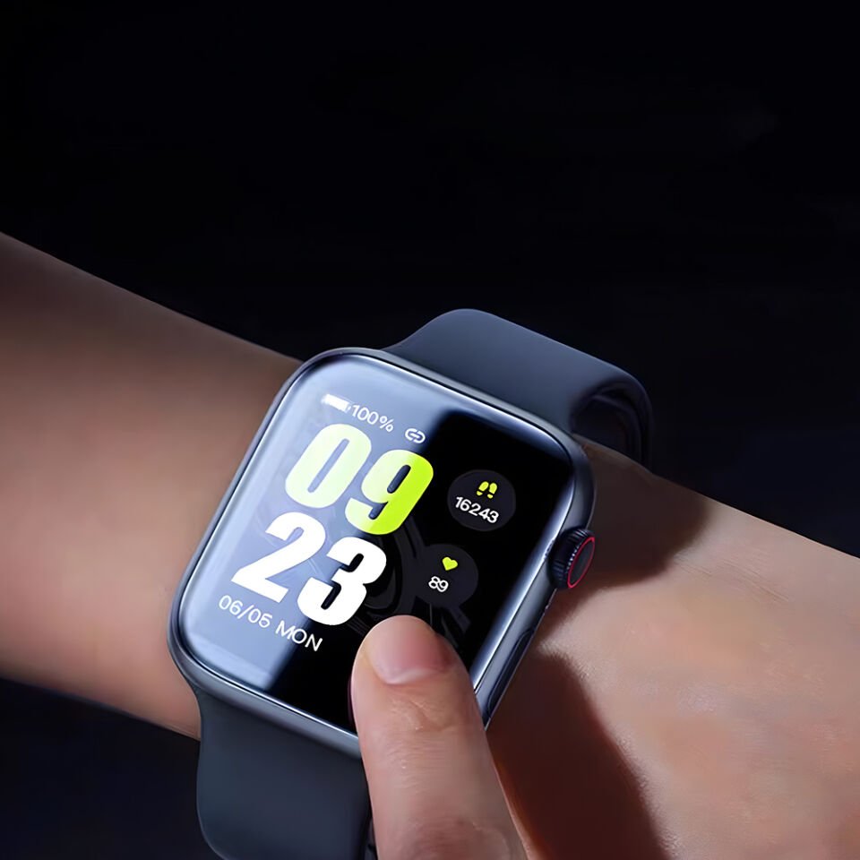 Apple Watch 10 42mm Wiwu JD-107 Easy Install Serisi HD Ekran Koruyucu Film + Kolay Uygulama Aparatı