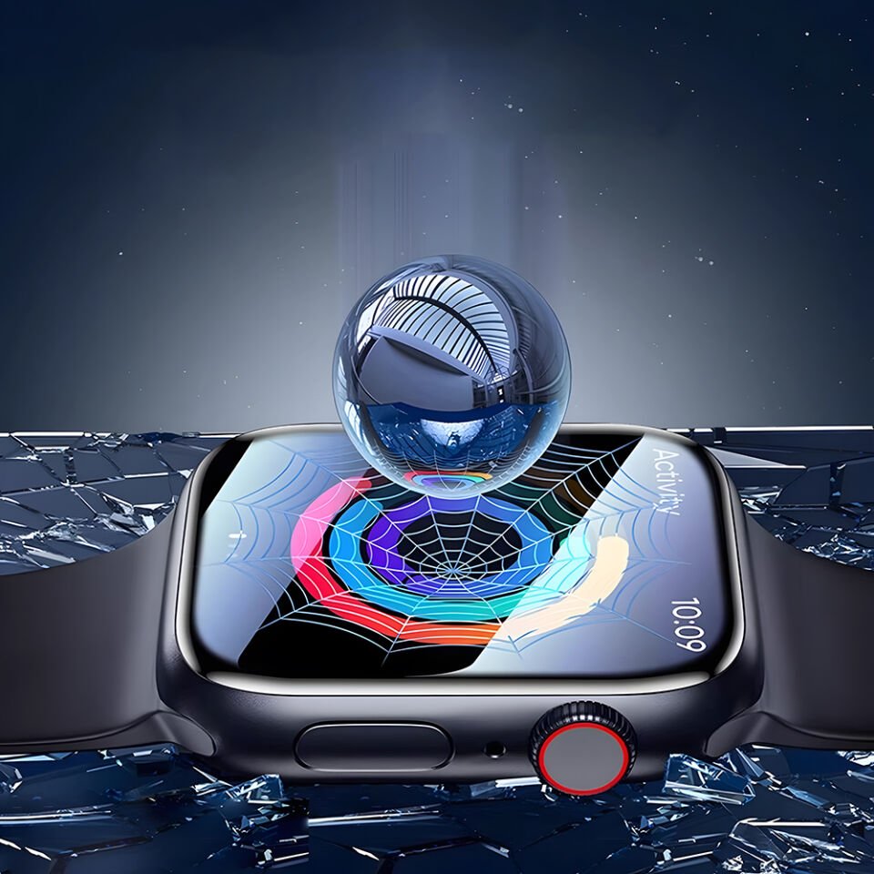 Apple Watch 10 42mm Wiwu JD-107 Easy Install Serisi HD Ekran Koruyucu Film + Kolay Uygulama Aparatı