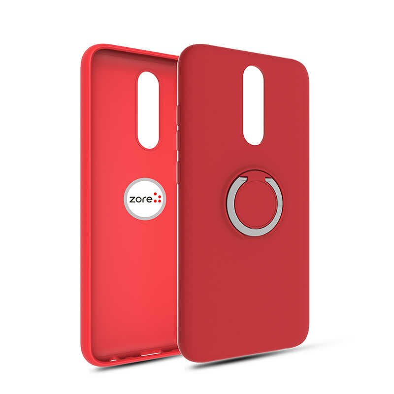 Xiaomi Poco X2 Kılıf Mat Pastel Renkli Ultra İnce Yüzüklü Yumuşak Silikon Kapak (Plex) Kırmızı