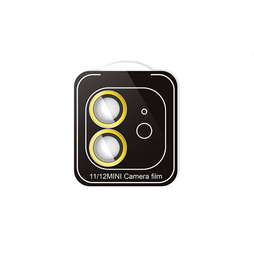 Apple iPhone 11 Safir Kamera Lens Koruyucu (KOLAY TAKMA APARATLI) CL-11 Gold