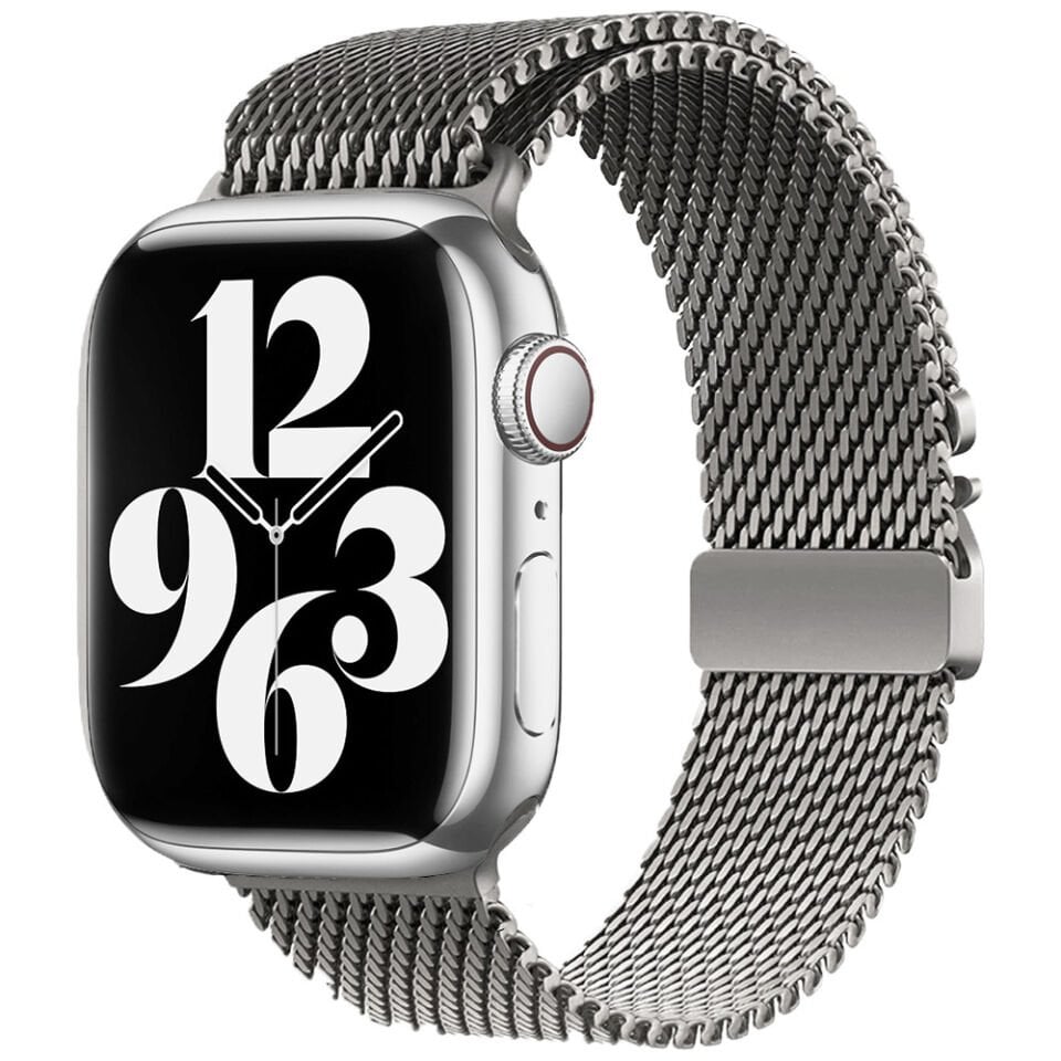 Apple Watch 7 41mm HEPTEKİLETİŞİM KRD-121 Metal Hasır Kordon