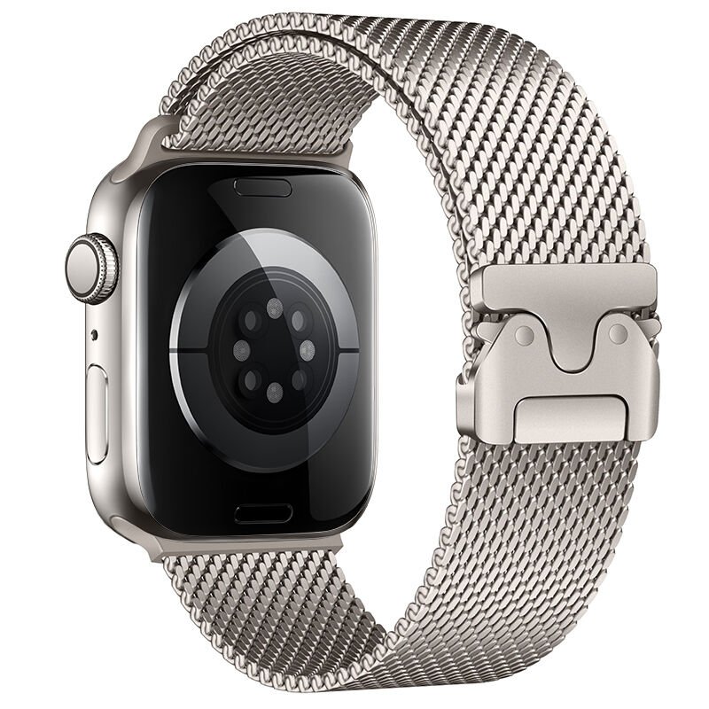 Apple Watch 7 41mm HEPTEKİLETİŞİM KRD-121 Metal Hasır Kordon