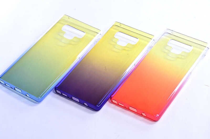Samsung Galaxy Note 9 Kılıf HEPTEKİLETİŞİM Renkli Transparan Kapak