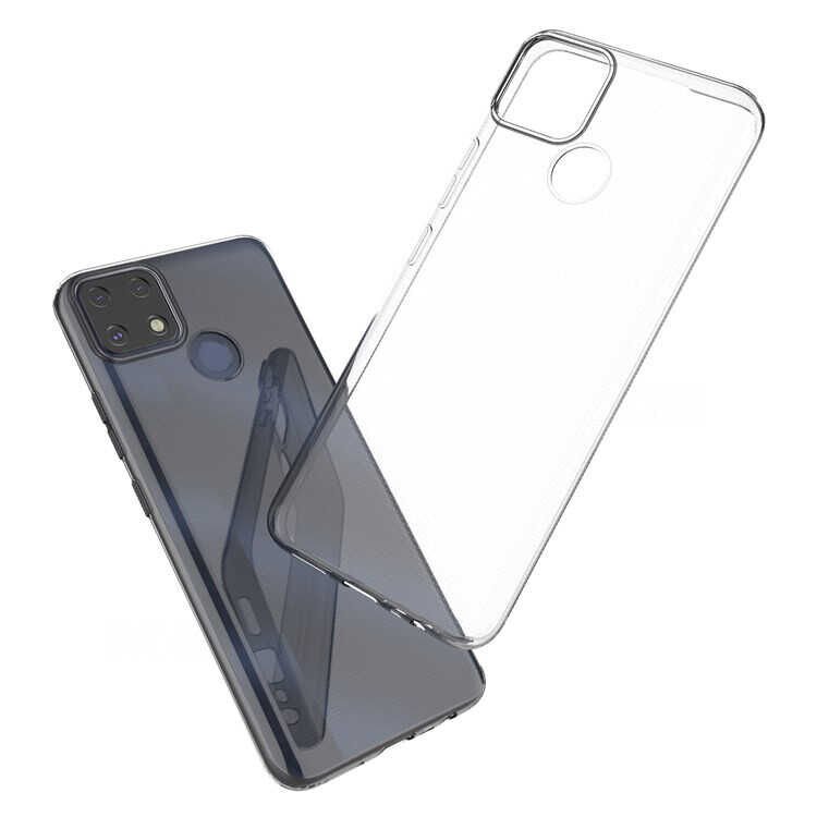 Realme C25 Kılıf HEPTEKİLETİŞİM Kamera Korumalı Süper Silikon Kapak