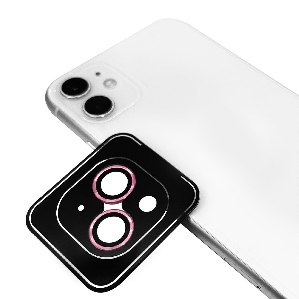 iPhone 15 Plus Safir Kamera Lens Koruyucu (KOLAY TAKMA APARATLI) CL-11 Pembe