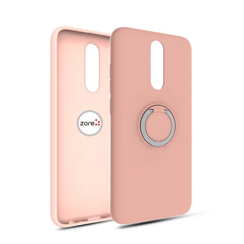 Xiaomi Poco X2 Kılıf Mat Pastel Renkli Ultra İnce Yüzüklü Yumuşak Silikon Kapak (Plex) Pembe Açık