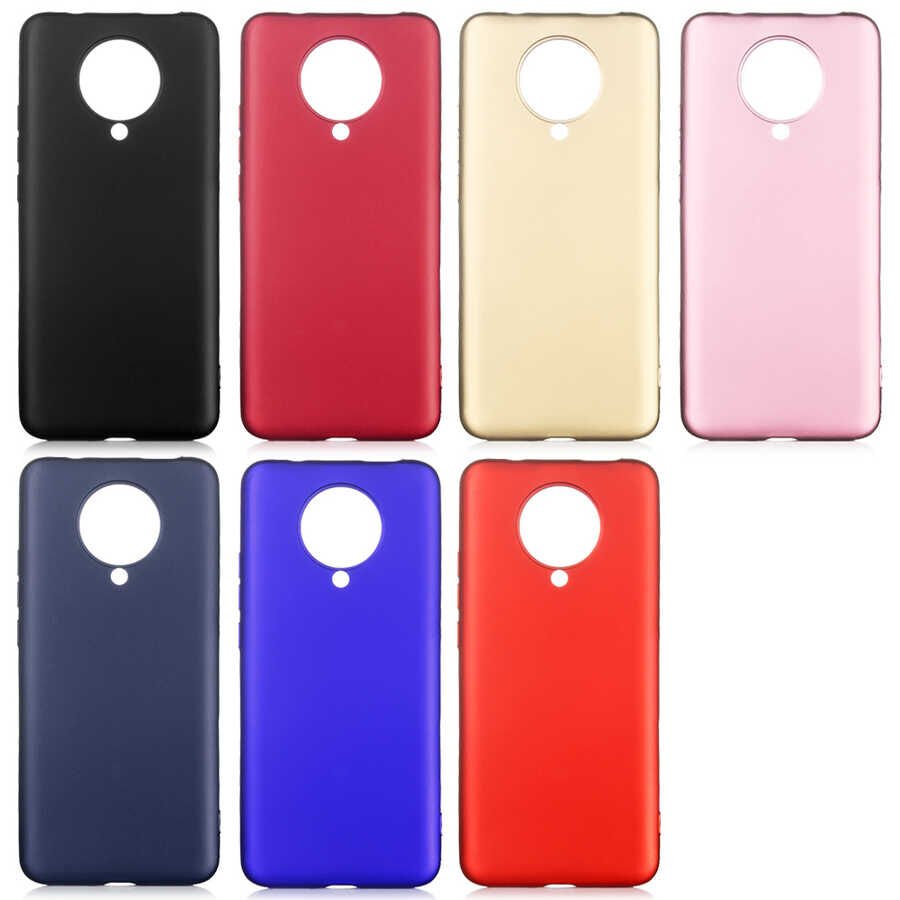 Xiaomi Redmi K30 Pro Kılıf Yumuşak Dokulu Soft Esnek İnce Mat Renkli Silikon Kapak (PREMİER) Kırmızı