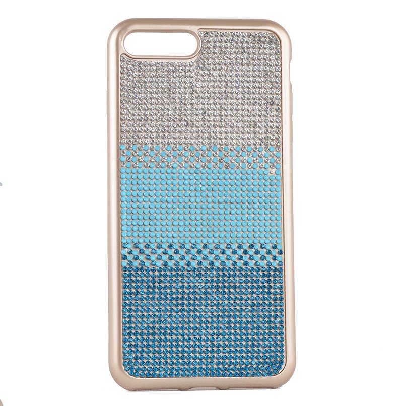 Apple iPhone 7 Plus Kılıf HEPTEKİLETİŞİM Mat Lazer Taşlı Silikon