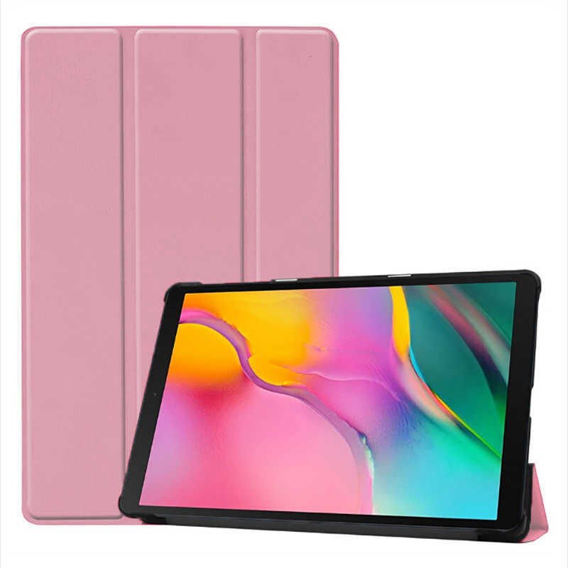 Huawei T3 10 9.6 Inç Kılıf Arkası Silikon Pu Deri 360 Koruma (SC.) Mavi