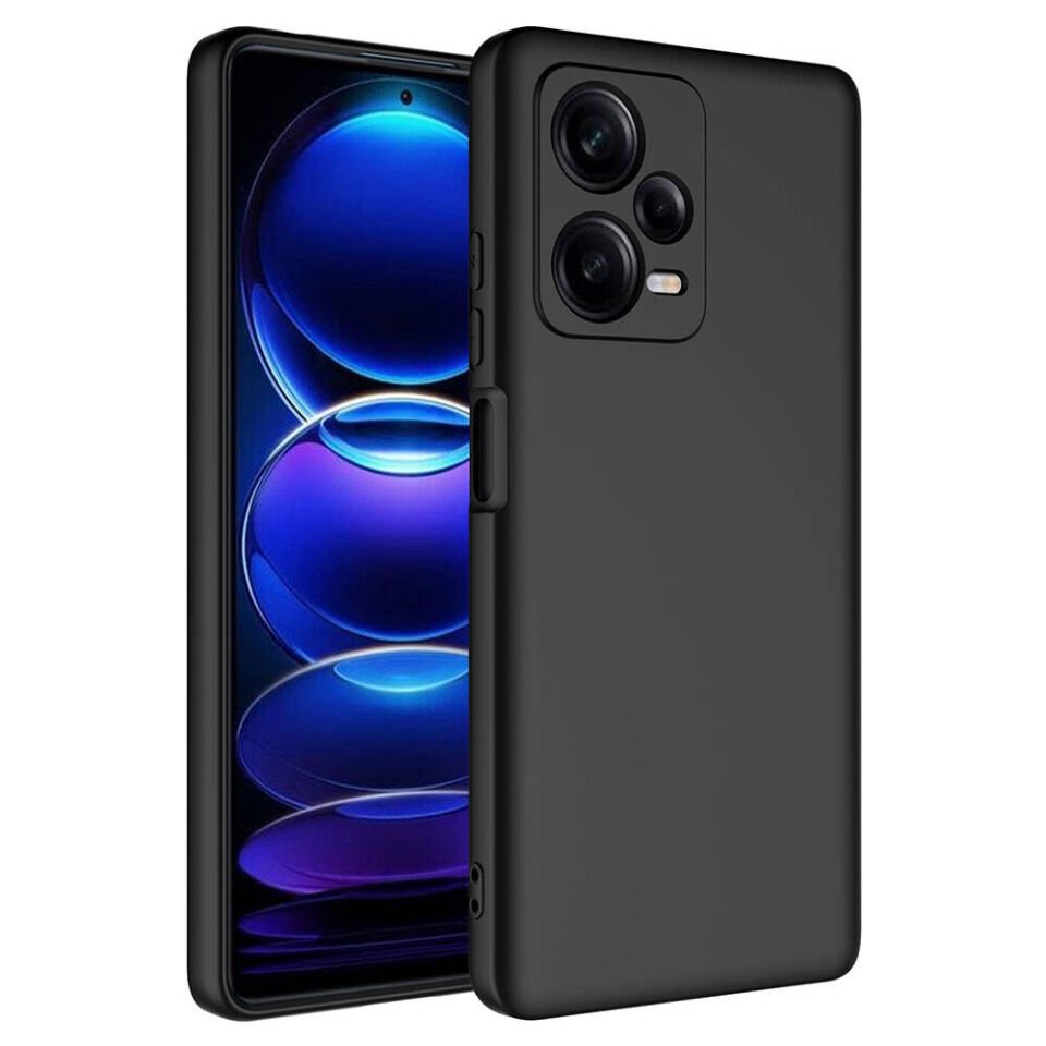 Xiaomi Redmi Note 12 Pro Plus 5G Kılıf Kadife İç Yüzey Yumuşak Dokulu Kamera Korumalı Kapak (MARA) Siyah