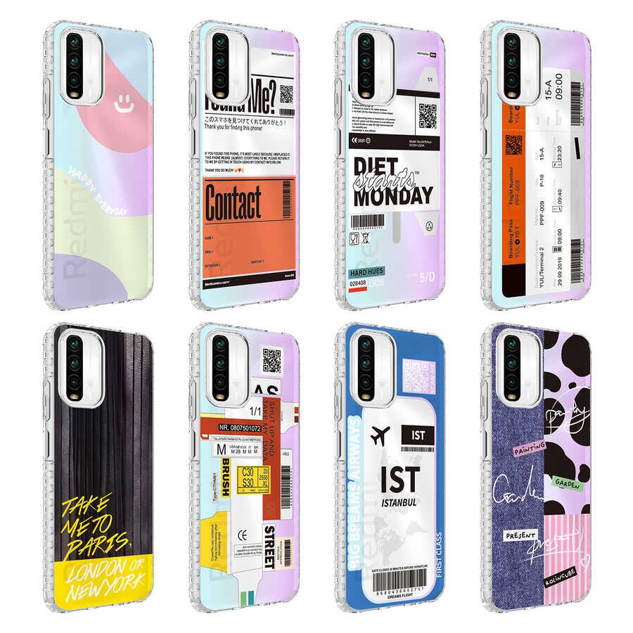 Xiaomi Redmi Note 10 Kılıf Kamera Çıkıntılı Airbag Kenarlı Darbe Emici Desenli Kapak (ELEGANS) NO7