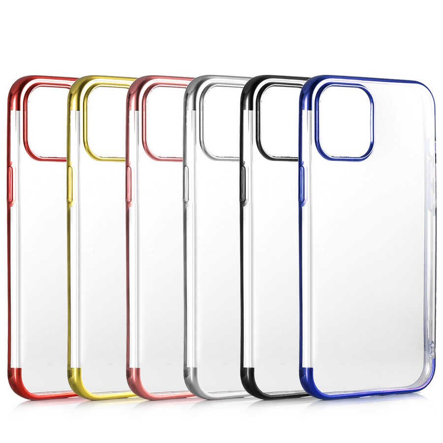 Apple iPhone 12 Mini Kılıf HEPTEKİLETİŞİM Dört Köşeli Lazer Silikon Kapak