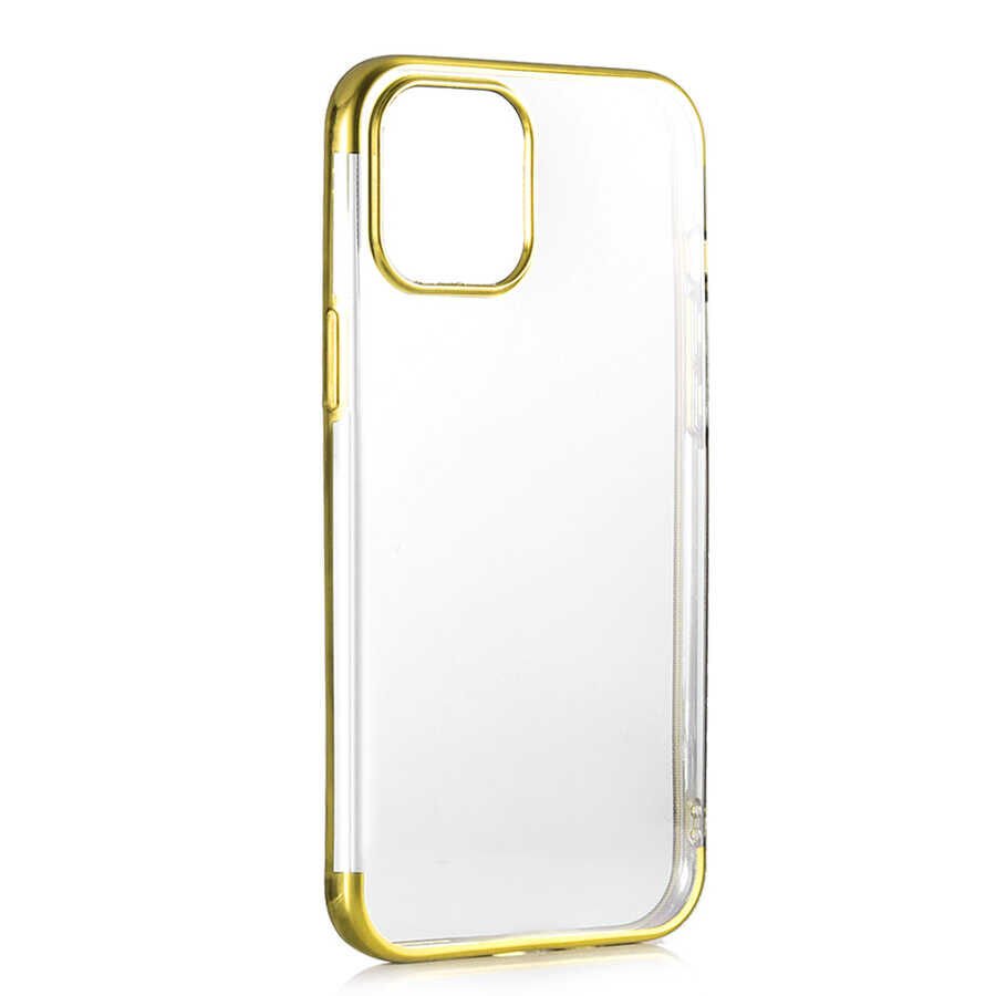 Apple iPhone 12 Pro Kılıf HEPTEKİLETİŞİM Dört Köşeli Lazer Silikon Kapak