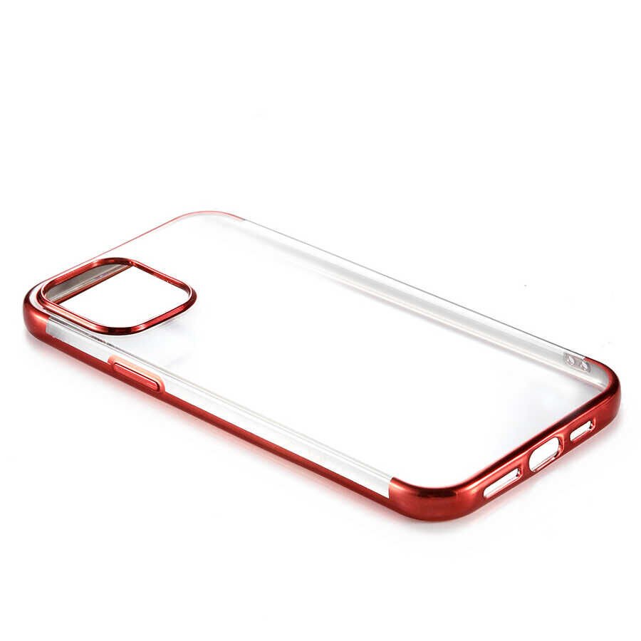 Apple iPhone 12 Kılıf HEPTEKİLETİŞİM Dört Köşeli Lazer Silikon Kapak