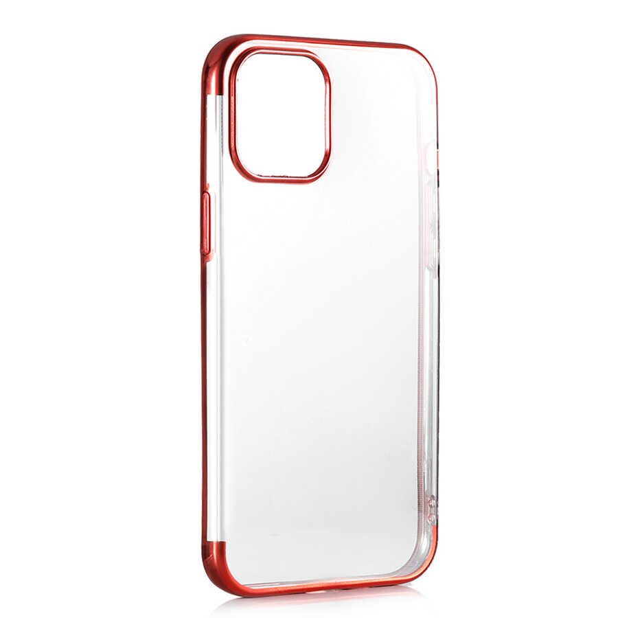 Apple iPhone 12 Kılıf HEPTEKİLETİŞİM Dört Köşeli Lazer Silikon Kapak