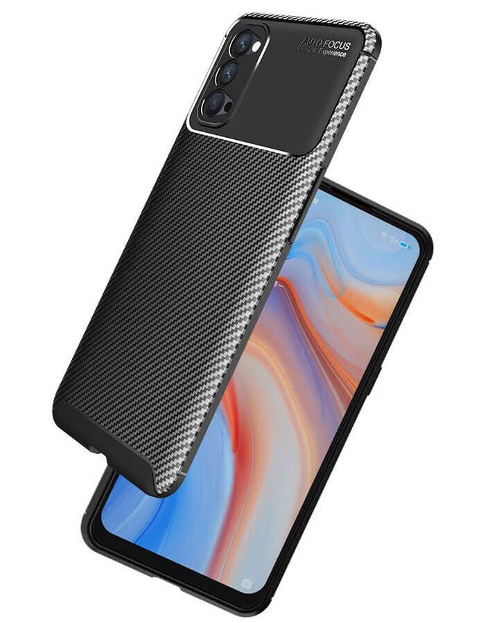 Oppo Reno 4 Kılıf HEPTEKİLETİŞİM Negro Silikon Kapak