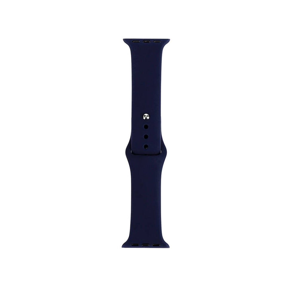 Apple Watch 2/3/4/5/6/7/8/9/se/nike 38mm 40mm 41mm Silikon Kordon Tasarım (band klasik) Midnight Blue