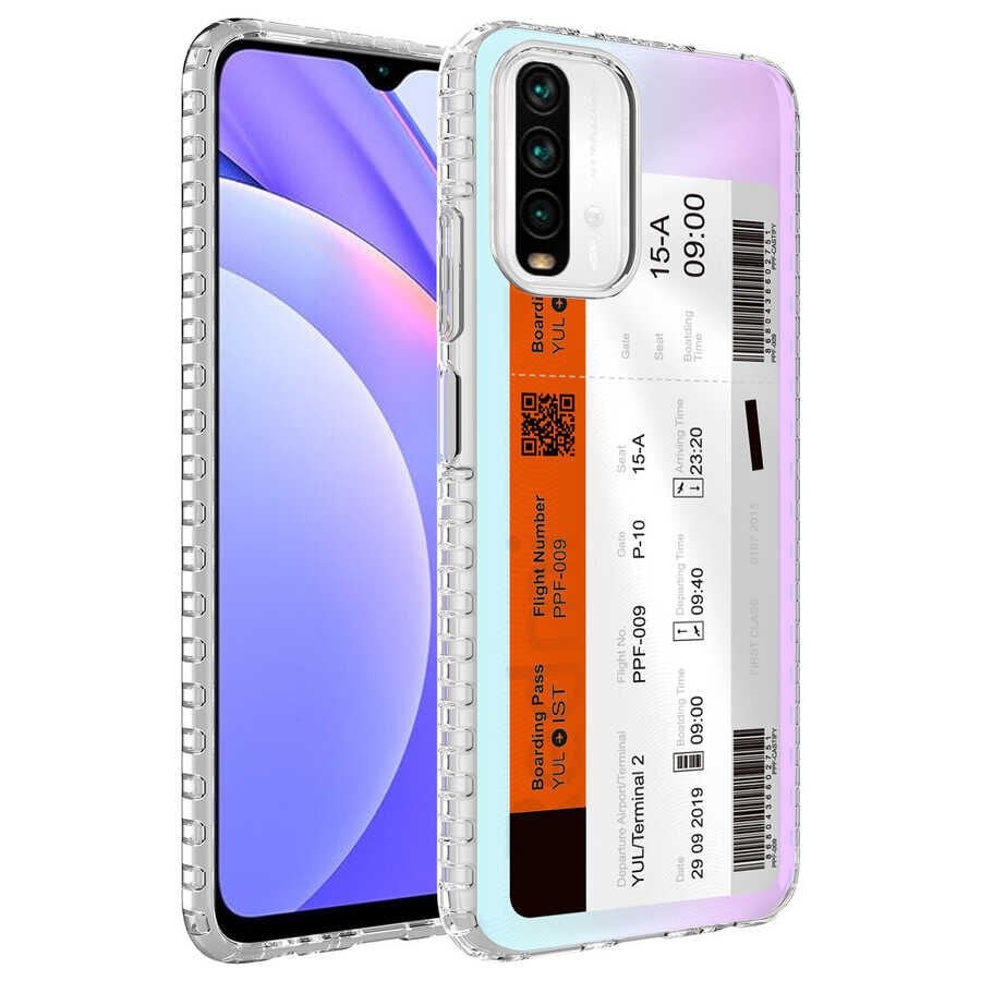 Xiaomi Redmi Note 10S Kılıf Kamera Çıkıntılı Airbag Kenarlı Darbe Emici Desenli Kapak (ELEGANS) NO5