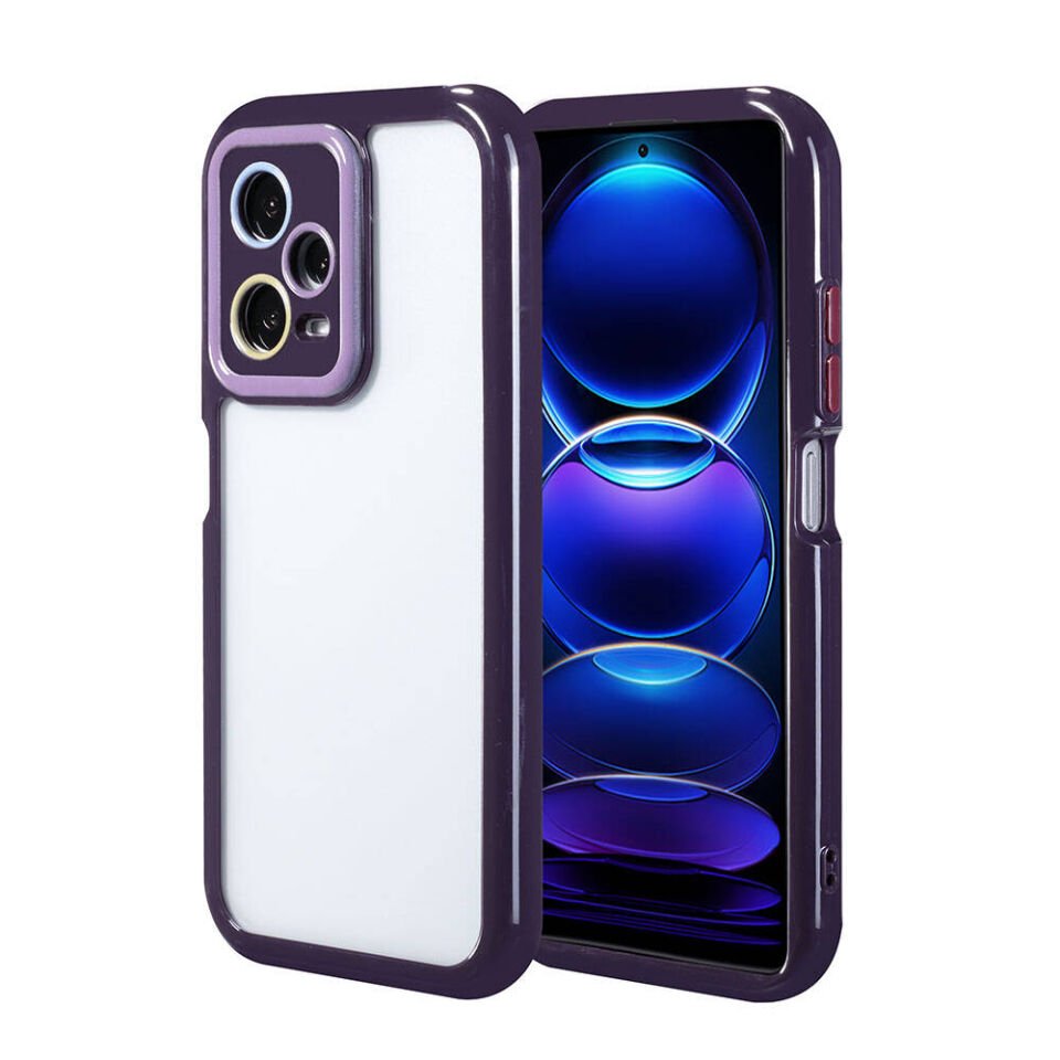 Xiaomi Redmi Note 12 Pro 5G Kılıf Kamera Korumalı Renkli Kenar ve Çerçeve Tasarımlı HEPTEKİLETİŞİM Vitamin Kapak