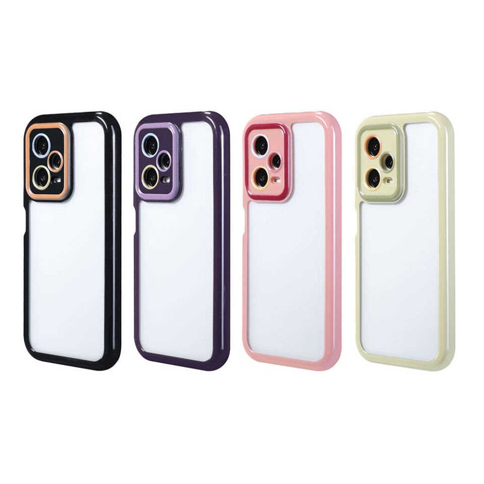 Xiaomi Redmi Note 12 Pro 5G Kılıf Kamera Korumalı Renkli Kenar ve Çerçeve Tasarımlı HEPTEKİLETİŞİM Vitamin Kapak