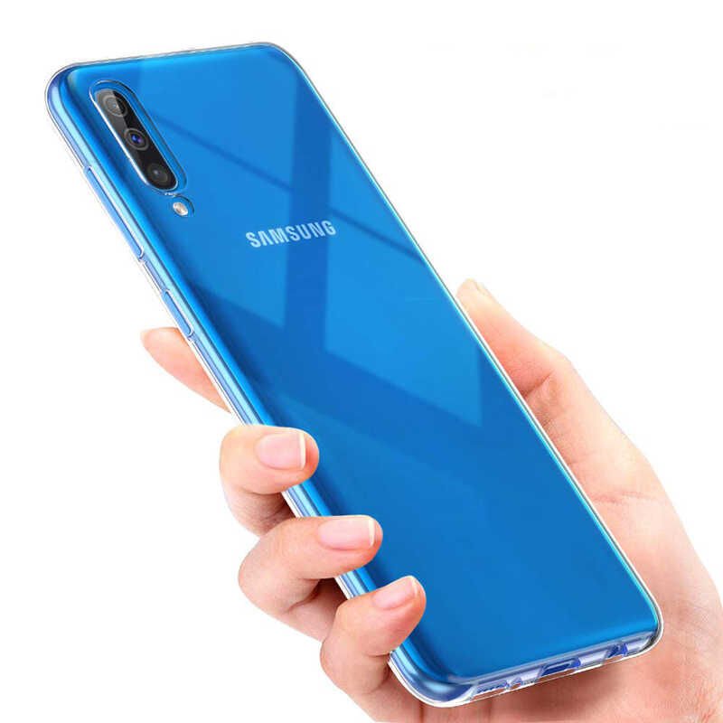 Samsung Galaxy A50 Kılıf HEPTEKİLETİŞİM Ultra İnce Silikon Kapak 0.2 mm