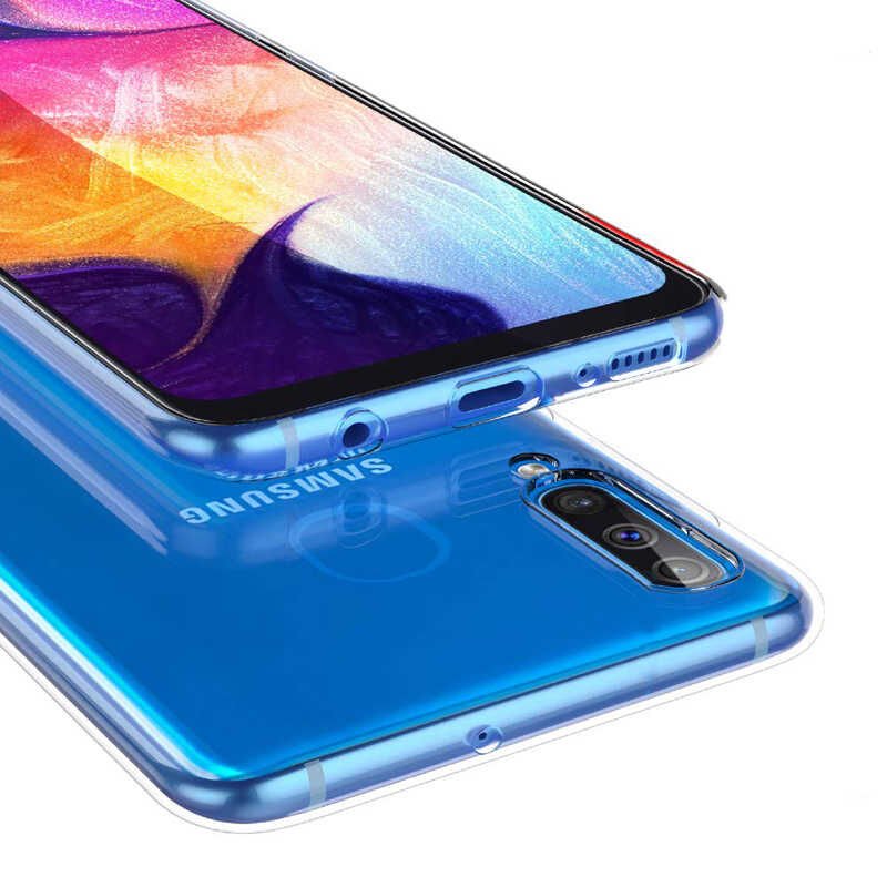 Samsung Galaxy A50 Kılıf HEPTEKİLETİŞİM Ultra İnce Silikon Kapak 0.2 mm