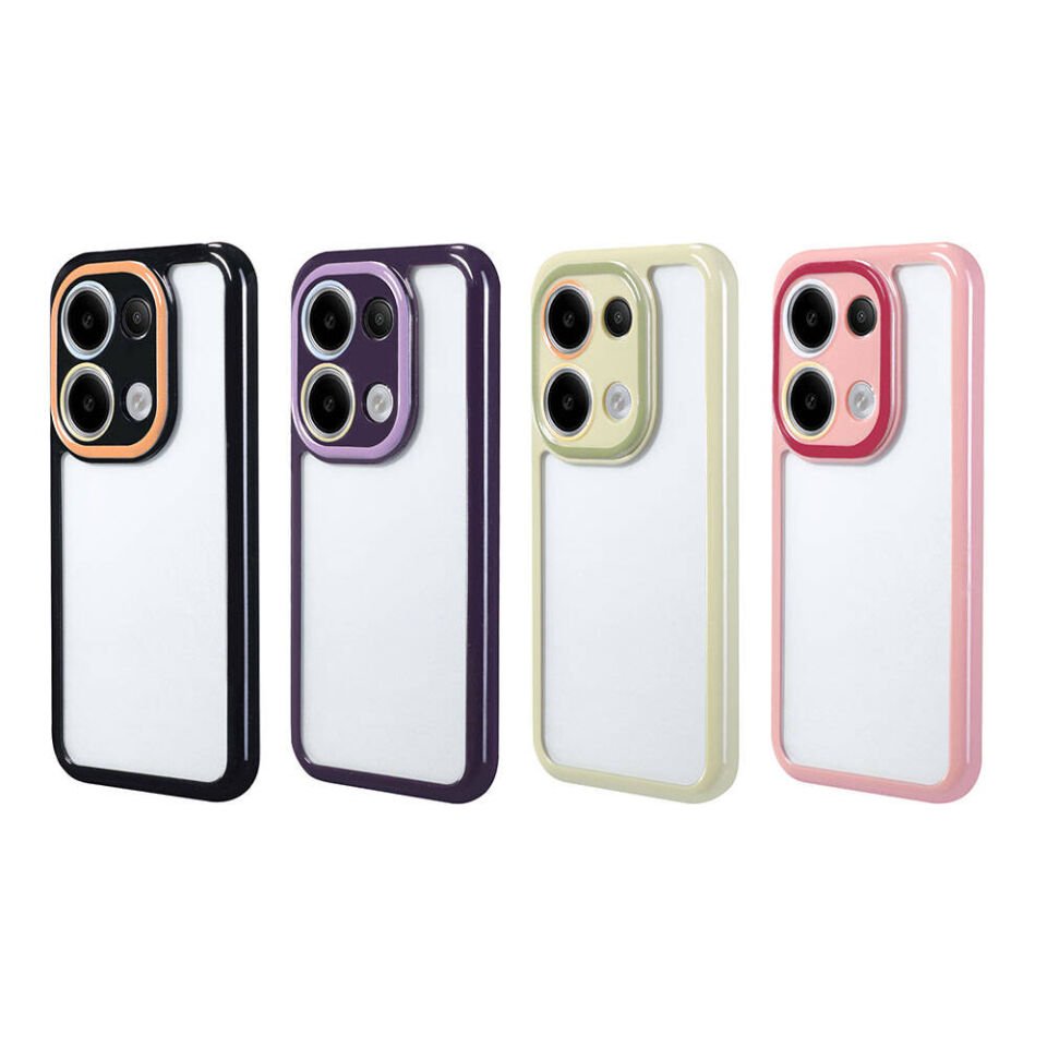 Xiaomi Redmi Note 13 4G Kılıf Kamera Korumalı Renkli Kenar ve Çerçeve Tasarımlı HEPTEKİLETİŞİM Vitamin Kapak