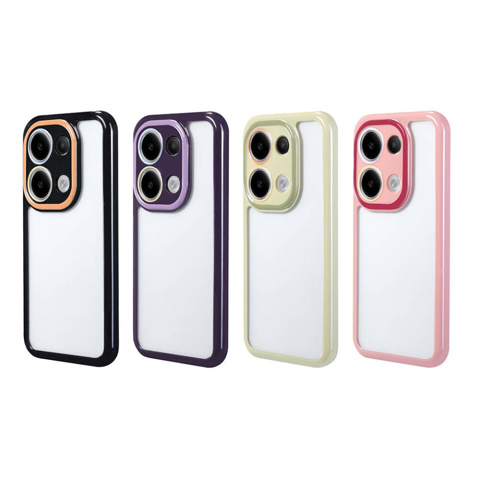 Xiaomi Redmi Note 13 Pro 4G Kılıf Kamera Korumalı Renkli Kenar ve Çerçeve Tasarımlı HEPTEKİLETİŞİM Vitamin Kapak