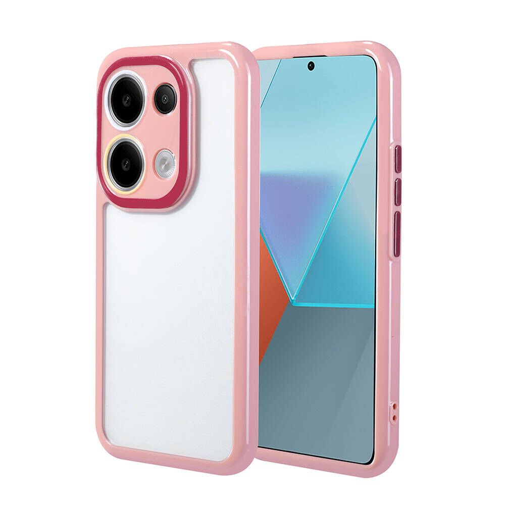 Xiaomi Redmi Note 13 Pro 4G Kılıf Kamera Korumalı Renkli Kenar ve Çerçeve Tasarımlı HEPTEKİLETİŞİM Vitamin Kapak
