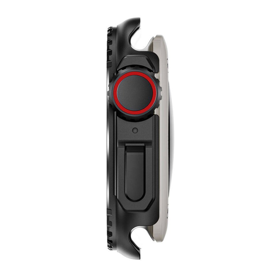 Apple Watch 44mm to Apple Watch Ultra 49mm Kasa Dönüştürücü ve Ekran Koruyucu (Gard 33) Titanyum