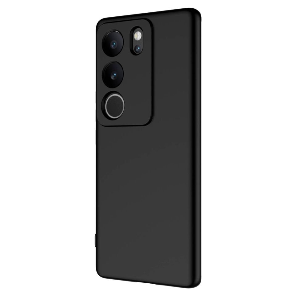 Vivo V29 5G Kılıf Kadife İç Yüzey Yumuşak Dokulu Kamera Korumalı Kapak (MARA) Siyah